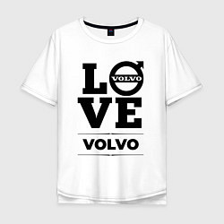 Футболка оверсайз мужская Volvo Love Classic, цвет: белый