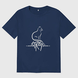 Футболка оверсайз мужская Stray Life, цвет: тёмно-синий
