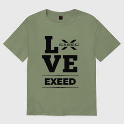 Футболка оверсайз мужская Exeed Love Classic, цвет: авокадо