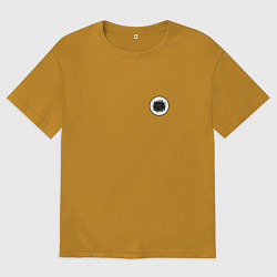 Футболка оверсайз мужская Не ходи за мной, я сам заблудился, цвет: горчичный