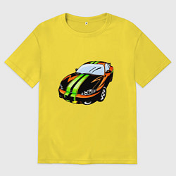 Футболка оверсайз мужская Это моя тачка, цвет: желтый