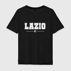 Футболка оверсайз мужская Lazio football club классика, цвет: черный