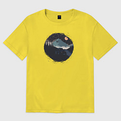 Футболка оверсайз мужская Дорога из костей, цвет: желтый