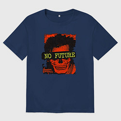 Футболка оверсайз мужская Нет будущего, цвет: тёмно-синий