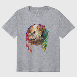 Футболка оверсайз мужская Стражи сна, цвет: меланж