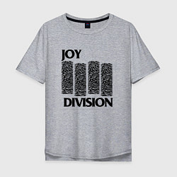 Футболка оверсайз мужская Joy Division - rock, цвет: меланж