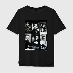 Футболка оверсайз мужская Depeche Mode 101 Vintage 1988, цвет: черный