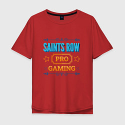 Футболка оверсайз мужская Игра Saints Row pro gaming, цвет: красный
