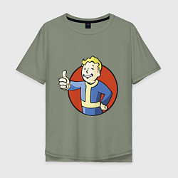 Футболка оверсайз мужская Vault boy like, цвет: авокадо