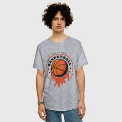 Футболка оверсайз мужская Allstars Basketball, цвет: меланж — фото 2
