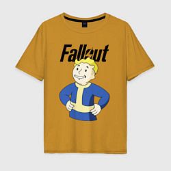Футболка оверсайз мужская Fallout blondie boy, цвет: горчичный