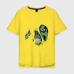 Футболка оверсайз мужская Zombie Monster, цвет: желтый