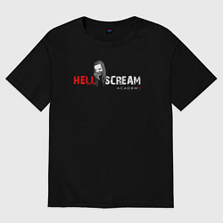 Футболка оверсайз мужская Hellscream Academy, цвет: черный