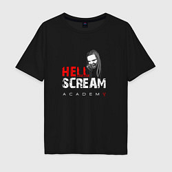 Футболка оверсайз мужская Hellscream Academy, цвет: черный