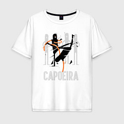 Футболка оверсайз мужская Capoeira contactless combat, цвет: белый
