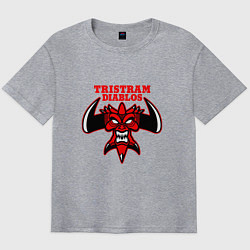 Футболка оверсайз мужская Tristram Diablos, цвет: меланж