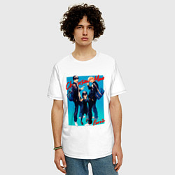 Футболка оверсайз мужская Chainsaw man part 2, цвет: белый — фото 2