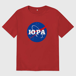 Футболка оверсайз мужская Юра Наса, цвет: красный