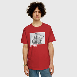 Футболка оверсайз мужская Мафую и Рицука, цвет: красный — фото 2