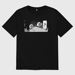 Футболка оверсайз мужская Урума Распятие Шести, цвет: черный