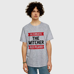 Футболка оверсайз мужская The Witcher: Ultimate Best Player, цвет: меланж — фото 2