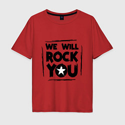 Мужская футболка оверсайз We rock you