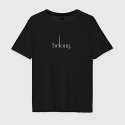 Футболка оверсайз мужская Belong, цвет: черный