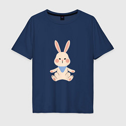 Футболка оверсайз мужская Good bunny, цвет: тёмно-синий