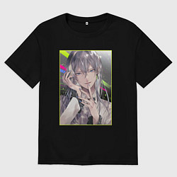 Футболка оверсайз мужская Yukito Orikasa - Семёрка идолов, цвет: черный