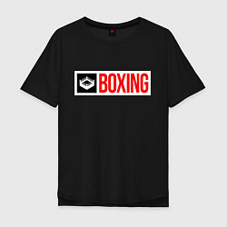 Футболка оверсайз мужская Ring of boxing, цвет: черный