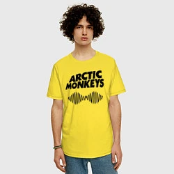 Футболка оверсайз мужская Arctic Monkeys, цвет: желтый — фото 2