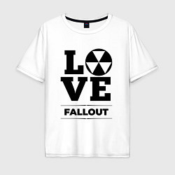 Футболка оверсайз мужская Fallout love classic, цвет: белый