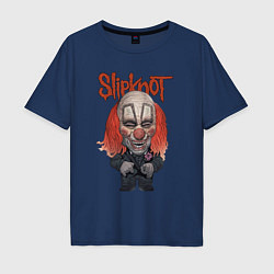 Футболка оверсайз мужская Slipknot art, цвет: тёмно-синий