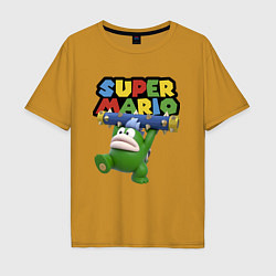 Футболка оверсайз мужская Super Mario - Spike - Character, цвет: горчичный