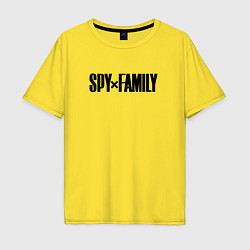 Футболка оверсайз мужская Spy Family - Logo, цвет: желтый