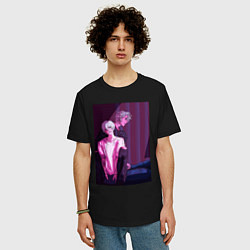 Футболка оверсайз мужская Братья аниме, цвет: черный — фото 2