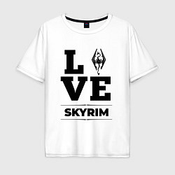 Футболка оверсайз мужская Skyrim love classic, цвет: белый