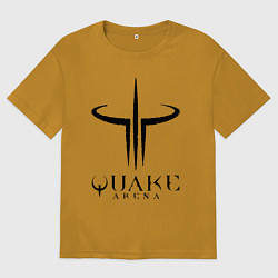 Футболка оверсайз мужская Quake III arena, цвет: горчичный
