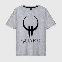 Футболка оверсайз мужская Quake II logo, цвет: меланж