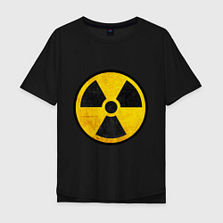 Футболка оверсайз мужская Atomic Nuclear, цвет: черный