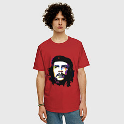 Футболка оверсайз мужская Coloured Che, цвет: красный — фото 2