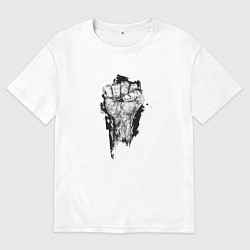 Футболка оверсайз мужская Сила внутри тебя, цвет: белый