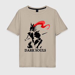 Футболка оверсайз мужская Dark Souls, цвет: миндальный