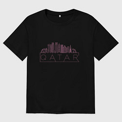 Мужская футболка оверсайз Qatar city