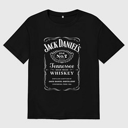 Футболка оверсайз мужская Jack Daniels, цвет: черный