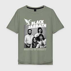 Футболка оверсайз мужская Black Sabbath rock, цвет: авокадо
