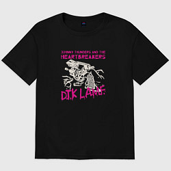 Футболка оверсайз мужская Johnny Thunders and The Heartbreakers панк рок гру, цвет: черный