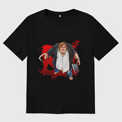 Футболка оверсайз мужская Gabe Newell - Dota 2, цвет: черный