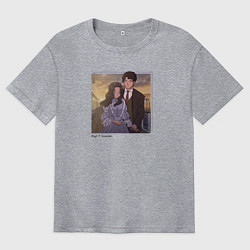 Футболка оверсайз мужская Теодора аниме, цвет: меланж