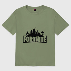 Футболка оверсайз мужская Fortnite style, цвет: авокадо